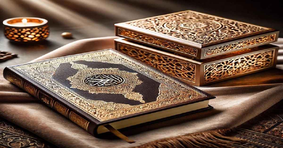 هدیه برای افتتاحیه مغازه می‌تواند یک قرآن نفیس باشد. 